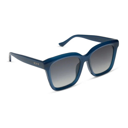 MEREDITH - CLUBHOUSE BLUE + GREY GRADIENT + POLARIZED SUNGLASSES