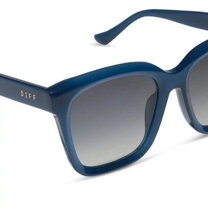 MEREDITH - CLUBHOUSE BLUE + GREY GRADIENT + POLARIZED SUNGLASSES