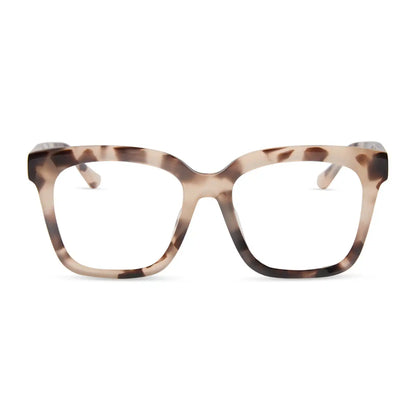 MEREDITH - CREAM TORTOISE + BLUE LIGHT GLASSES