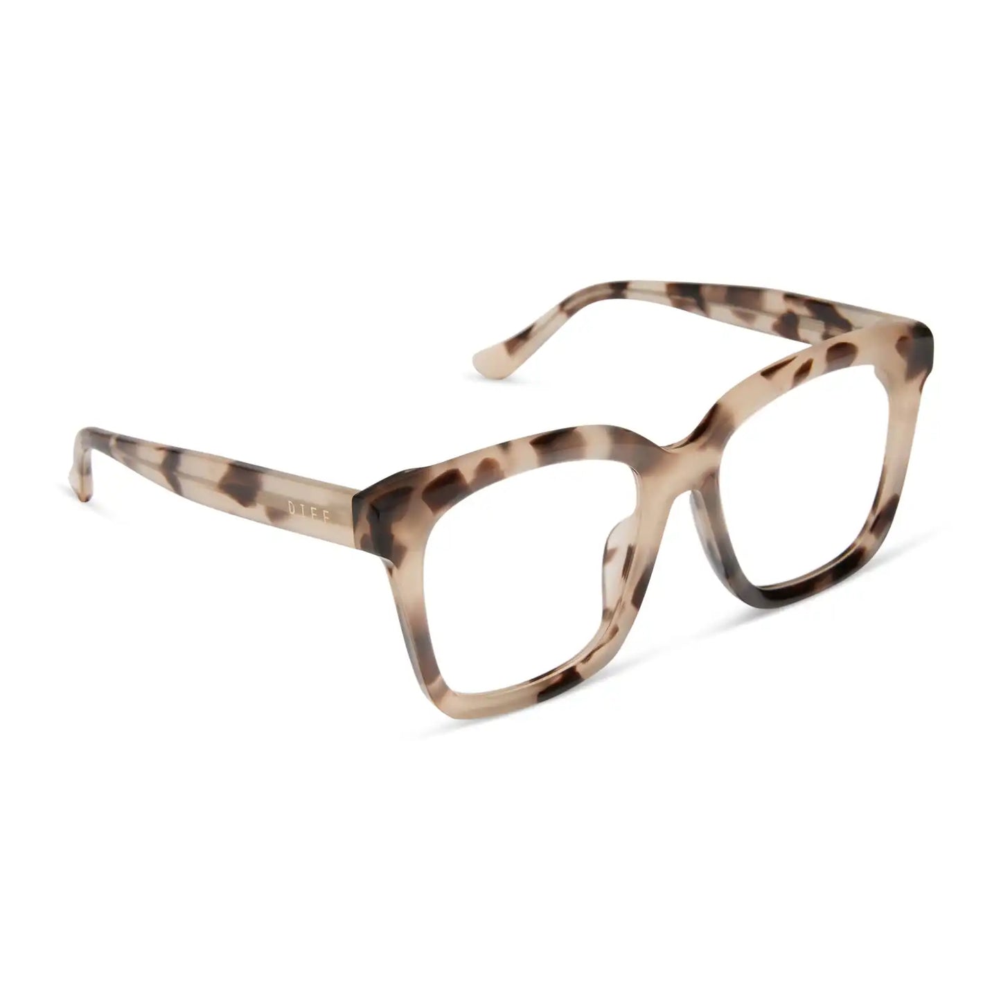 MEREDITH - CREAM TORTOISE + BLUE LIGHT GLASSES