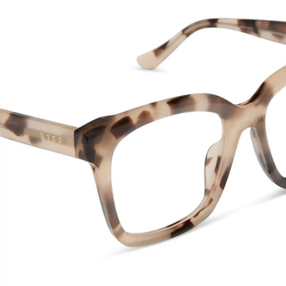 MEREDITH - CREAM TORTOISE + BLUE LIGHT GLASSES