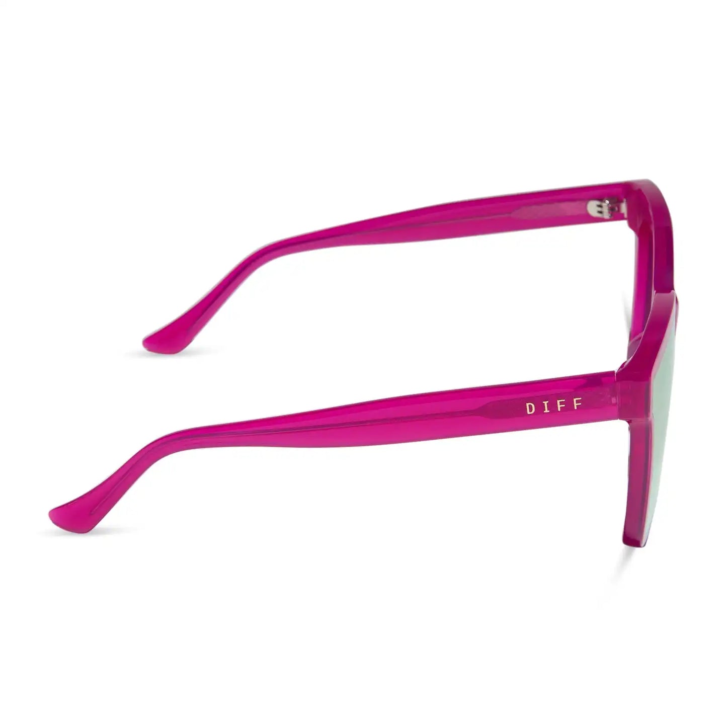 MEREDITH II - BRIGHT TULIP + PINK MIRROR SUNGLASSES