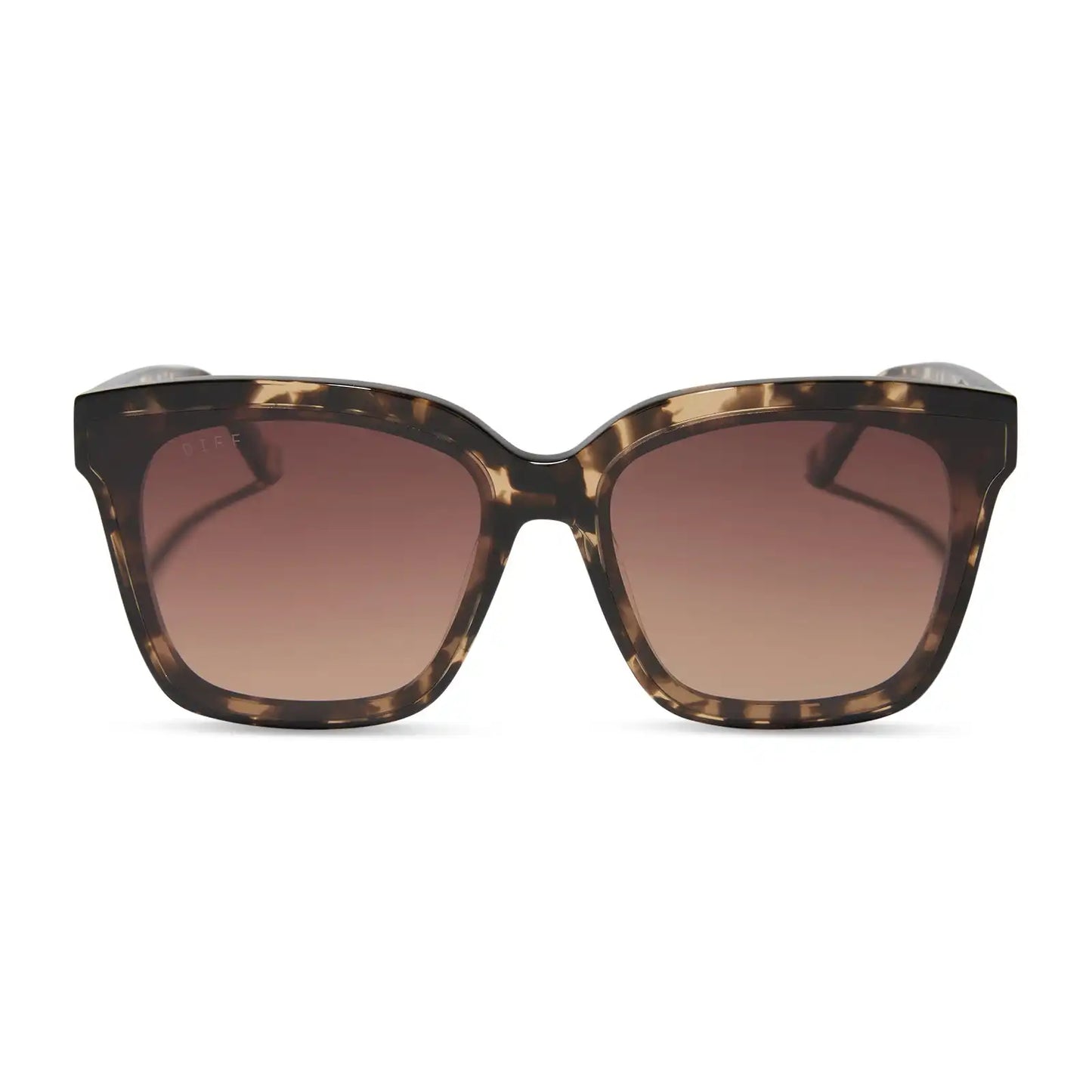 MEREDITH II - ESPRESSO TORTOISE + BROWN GRADIENT SUNGLASSES