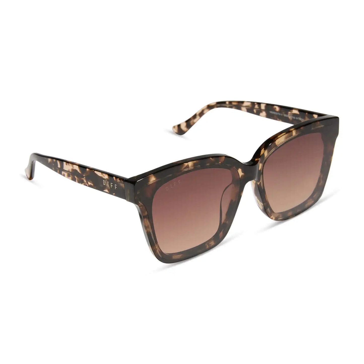 MEREDITH II - ESPRESSO TORTOISE + BROWN GRADIENT SUNGLASSES