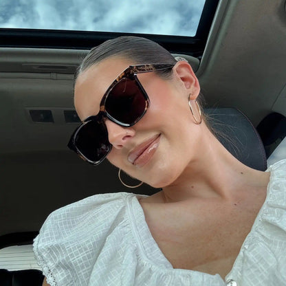 MEREDITH II - ESPRESSO TORTOISE + BROWN GRADIENT SUNGLASSES
