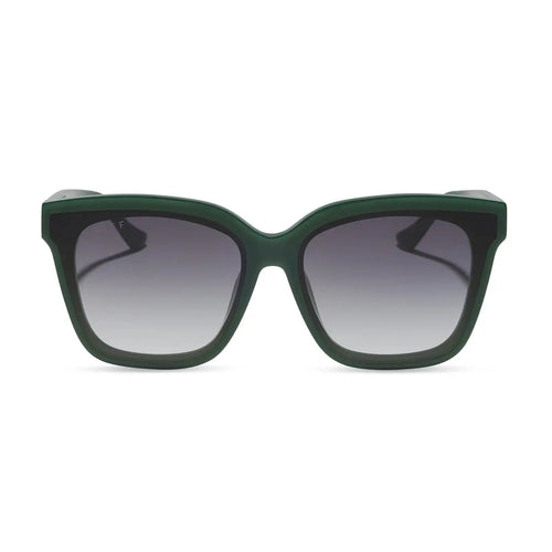 MEREDITH II - FAIRWAY GREEN + GREY GRADIENT SUNGLASSES