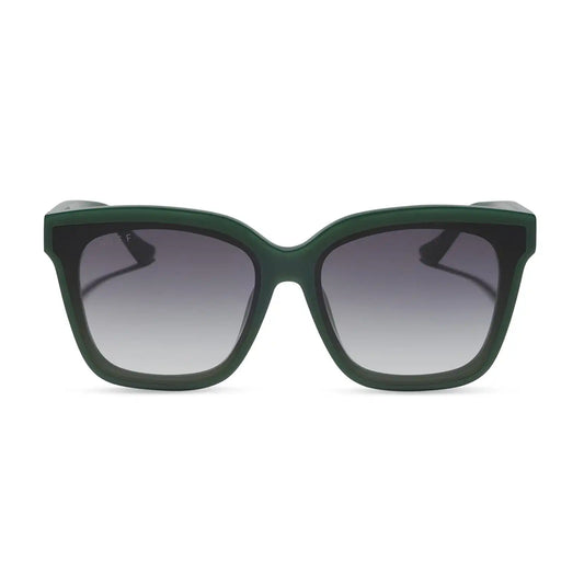MEREDITH II - FAIRWAY GREEN + GREY GRADIENT SUNGLASSES