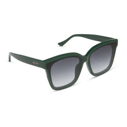 MEREDITH II - FAIRWAY GREEN + GREY GRADIENT SUNGLASSES
