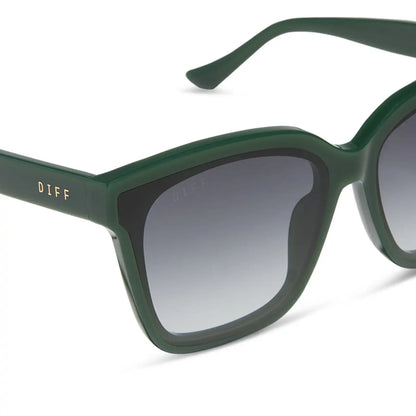 MEREDITH II - FAIRWAY GREEN + GREY GRADIENT SUNGLASSES