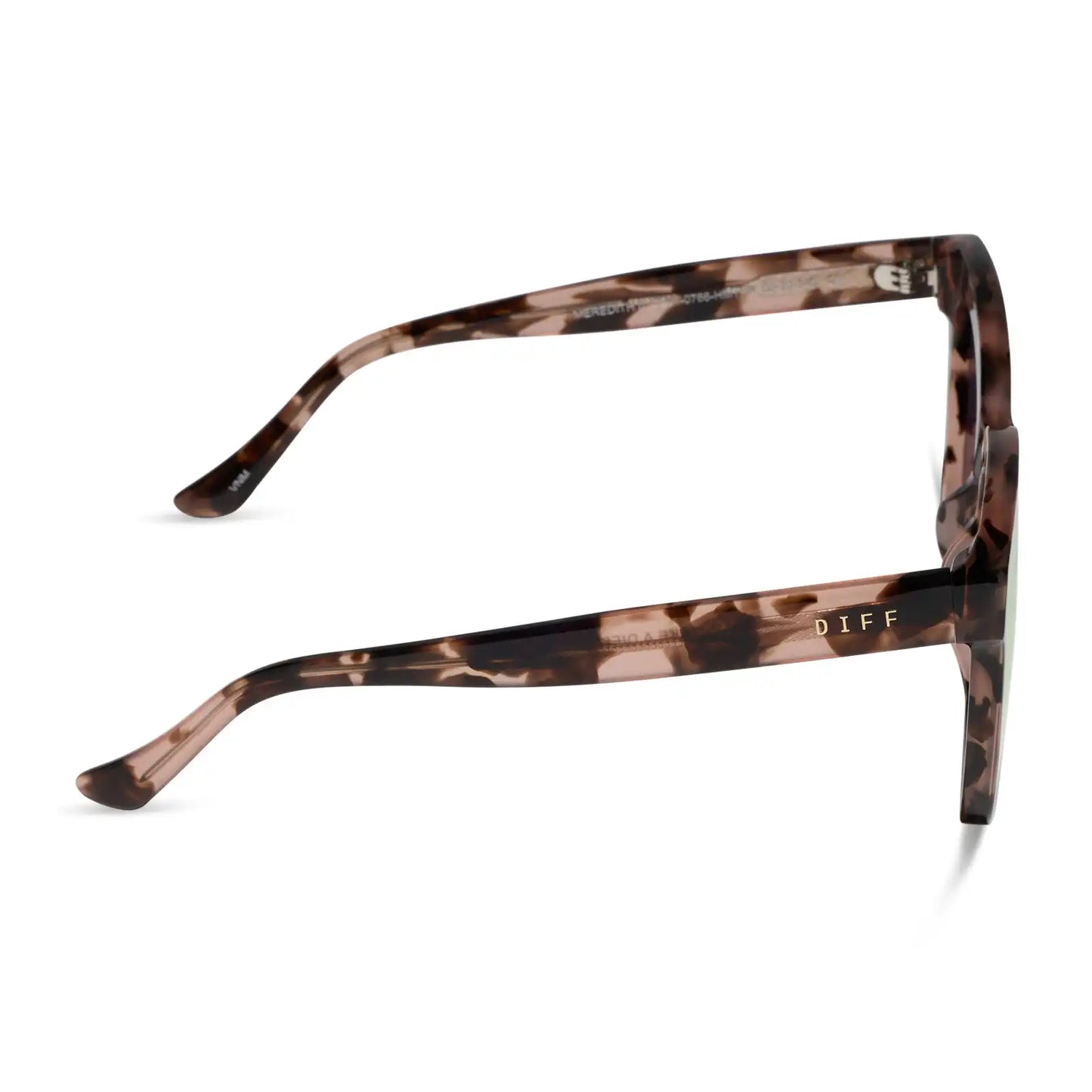 MEREDITH II - HIMALAYAN TORTOISE + TAUPE MIRROR SUNGLASSES