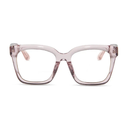 MEREDITH - LIGHT PINK CRYSTAL + GLASSES