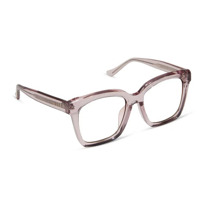 MEREDITH - LIGHT PINK CRYSTAL + GLASSES