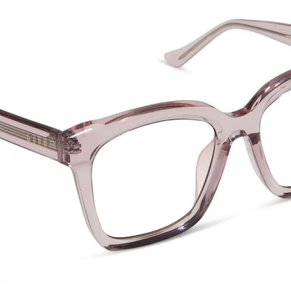 MEREDITH - LIGHT PINK CRYSTAL + GLASSES