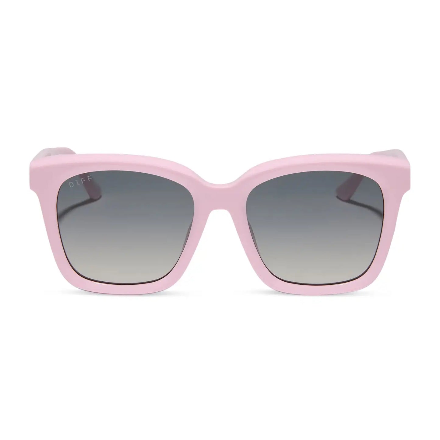 MEREDITH - POWDER PINK + GREY GRADIENT + POLARIZED SUNGLASSES