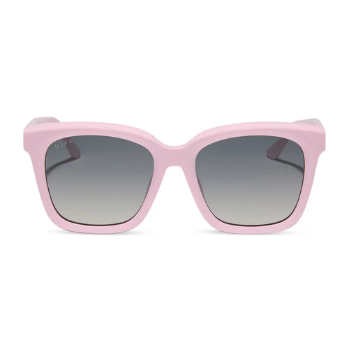 MEREDITH - POWDER PINK + GREY GRADIENT + POLARIZED SUNGLASSES