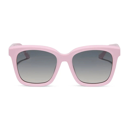 MEREDITH - POWDER PINK + GREY GRADIENT + POLARIZED SUNGLASSES