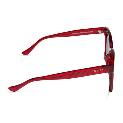 MEREDITH - RED HOT SUMMER + GREY GRADIENT + POLARIZED SUNGLASSES