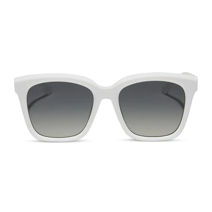 MEREDITH - WHITE CLOUD + GREY GRADIENT + POLARIZED SUNGLASSES