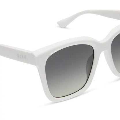MEREDITH - WHITE CLOUD + GREY GRADIENT + POLARIZED SUNGLASSES