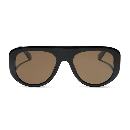 MORGAN - BLACK + BROWN + POLARIZED SUNGLASSES