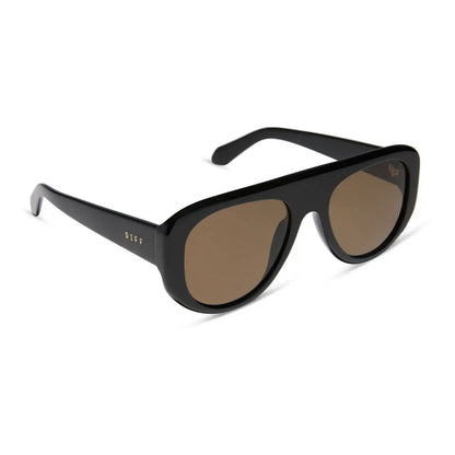 MORGAN - BLACK + BROWN + POLARIZED SUNGLASSES