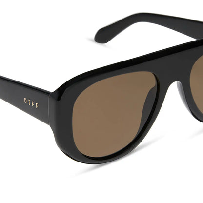 MORGAN - BLACK + BROWN + POLARIZED SUNGLASSES
