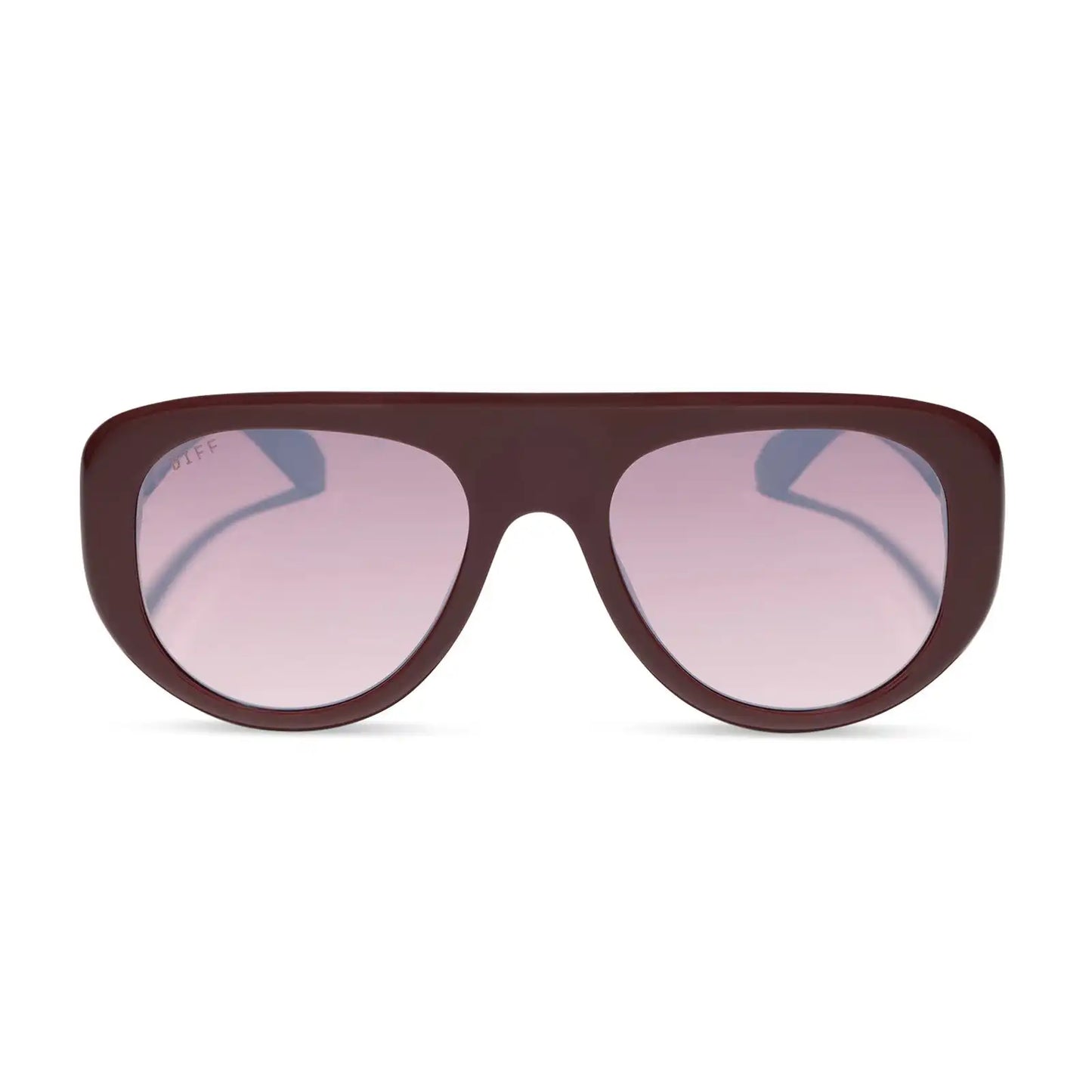 MORGAN - RUGBY RED + BURGUNDY GRADIENT SUNGLASSES