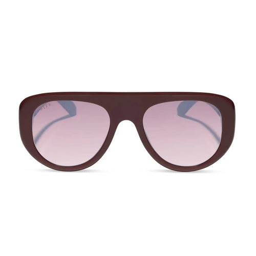 MORGAN - RUGBY RED + BURGUNDY GRADIENT SUNGLASSES