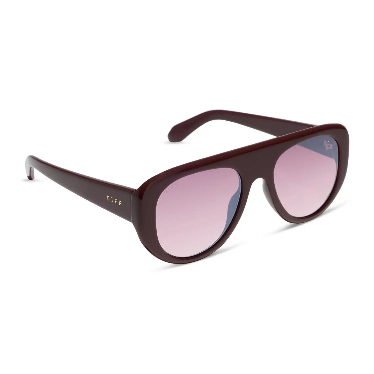 MORGAN - RUGBY RED + BURGUNDY GRADIENT SUNGLASSES