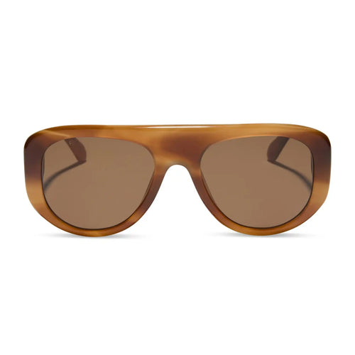 MORGAN - TAWNY TORTOISE + BROWN SUNGLASSES