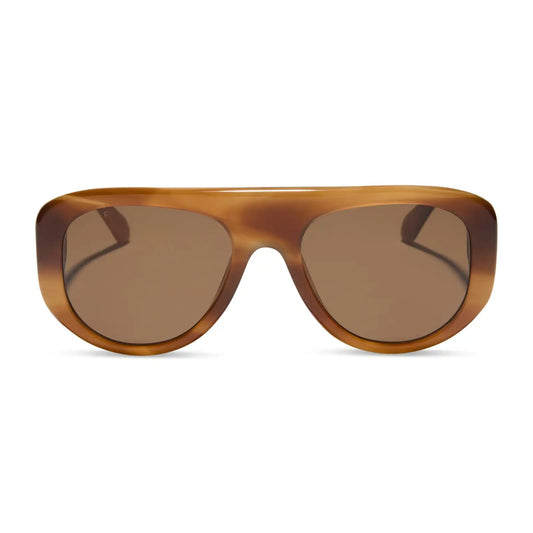 MORGAN - TAWNY TORTOISE + BROWN SUNGLASSES