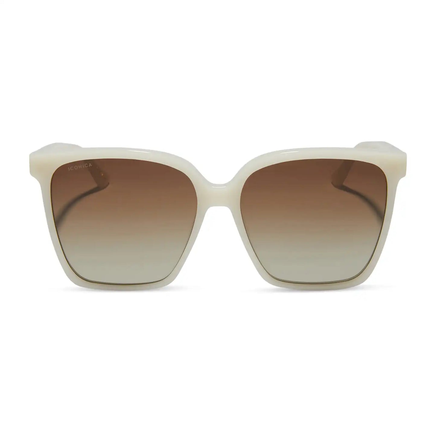 NAOMI - MERINGUE + BROWN GRADIENT + POLARIZED SUNGLASSES
