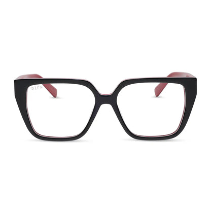 OLIVE - BLACK, WHITE & RED + GLASSES