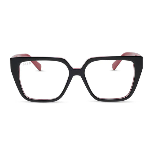 OLIVE - BLACK, WHITE & RED + GLASSES