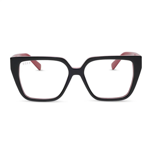 OLIVE - BLACK, WHITE & RED + GLASSES