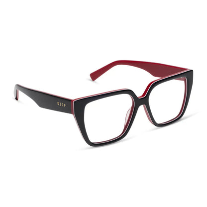 OLIVE - BLACK, WHITE & RED + GLASSES