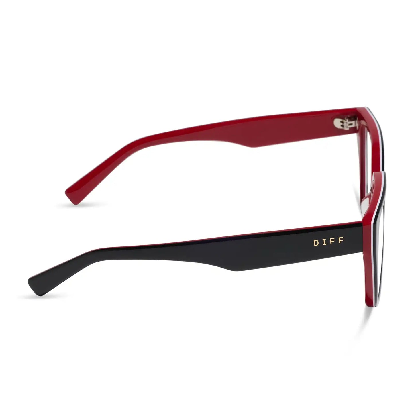 OLIVE - BLACK, WHITE & RED + GLASSES