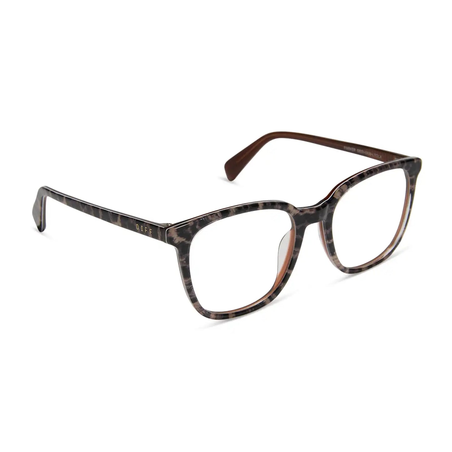 PARKER - LEOPARD TORTOISE + BLUE LIGHT GLASSES