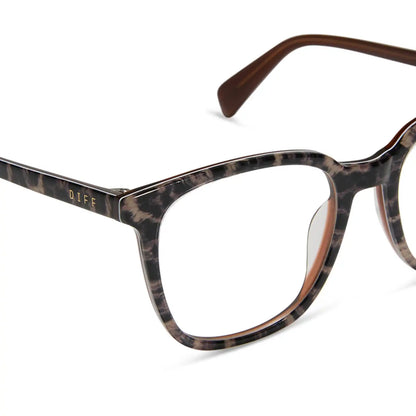 PARKER - LEOPARD TORTOISE + BLUE LIGHT GLASSES