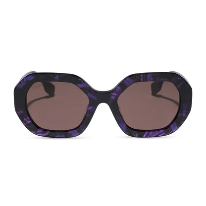 AUNT JET - PURPLE TORTOISE + BROWN + SUNGLASSES