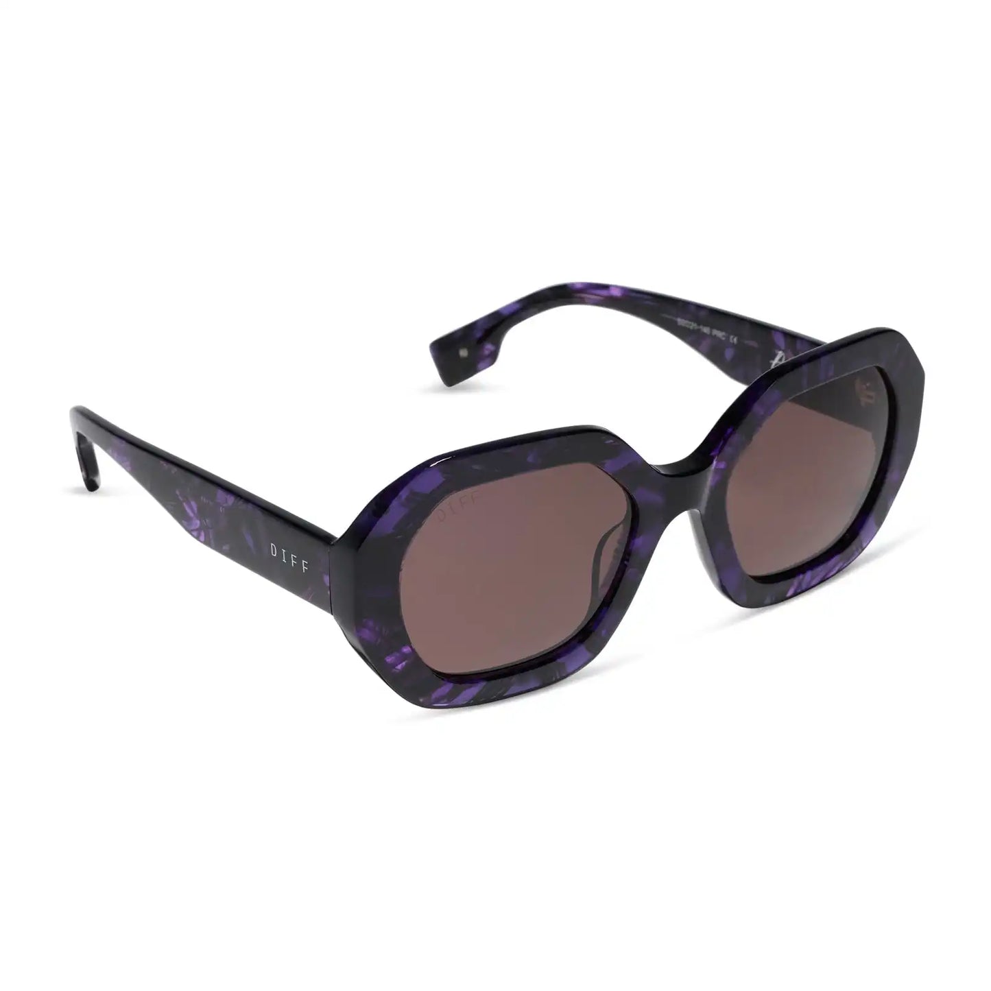 AUNT JET - PURPLE TORTOISE + BROWN + SUNGLASSES