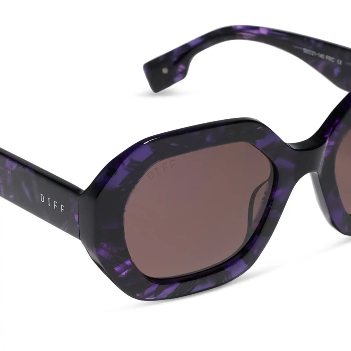 AUNT JET - PURPLE TORTOISE + BROWN + SUNGLASSES