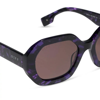 AUNT JET - PURPLE TORTOISE + BROWN + SUNGLASSES
