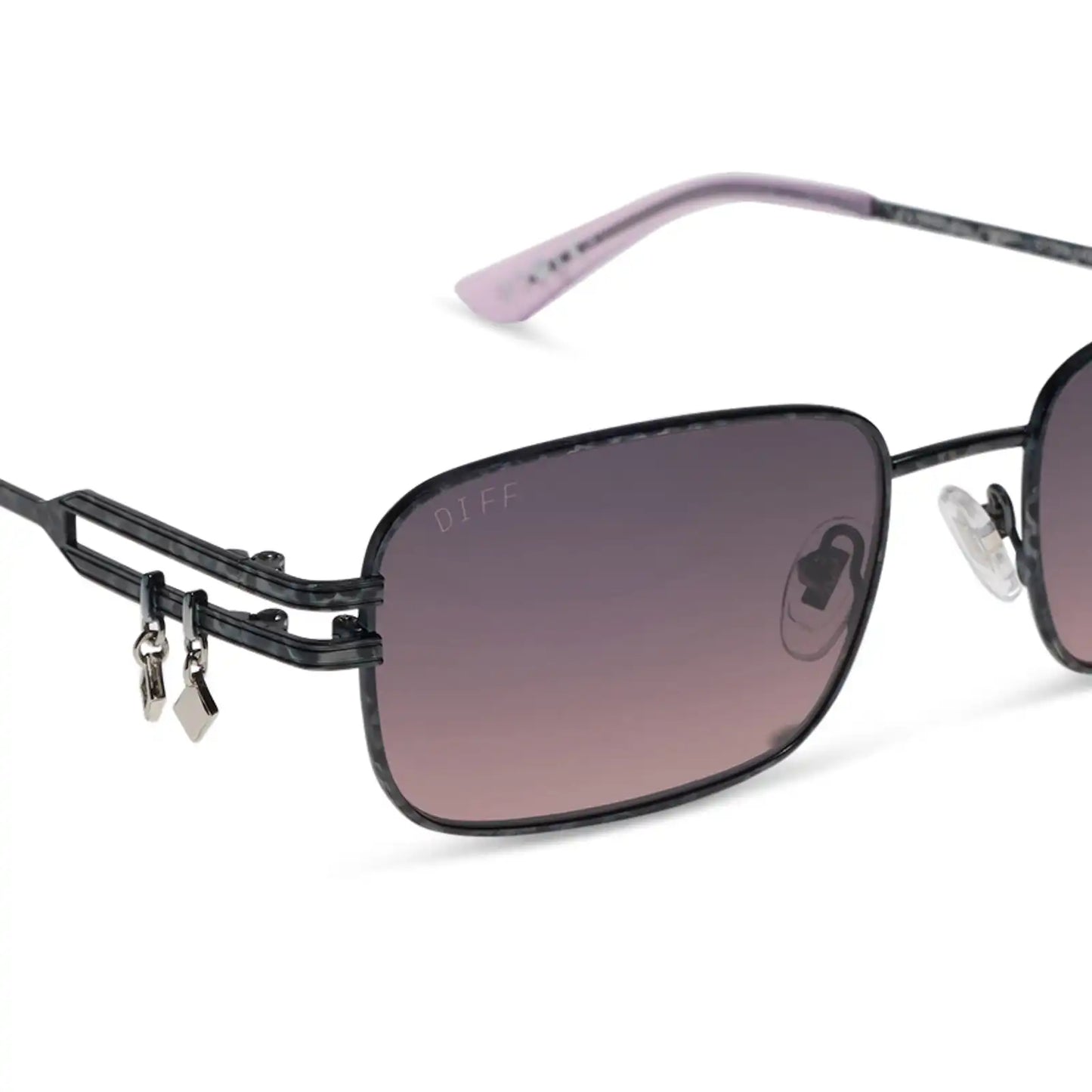 KYLIE - GUNMETAL + MAUVE + SUNGLASSES