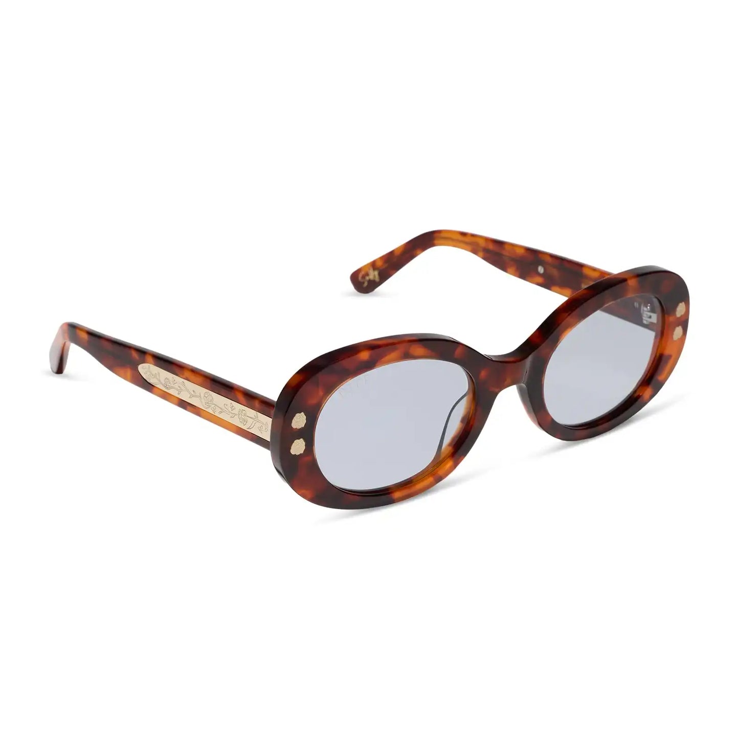 SALLY - TORTOISE + LIGHT BLUE + SUNGLASSES