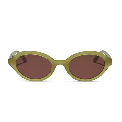 JULIA - OAKMOSS GREEN + BROWN SUNGLASSES