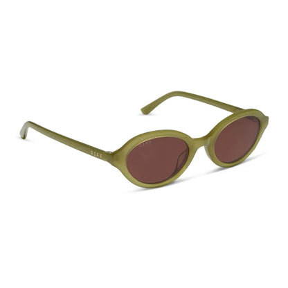 JULIA - OAKMOSS GREEN + BROWN SUNGLASSES