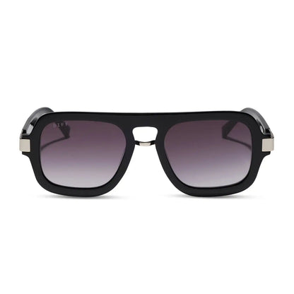 NAOMI - BLACK + GREY GRADIENT SUNGLASSES