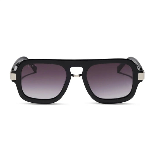 NAOMI - BLACK + GREY GRADIENT SUNGLASSES