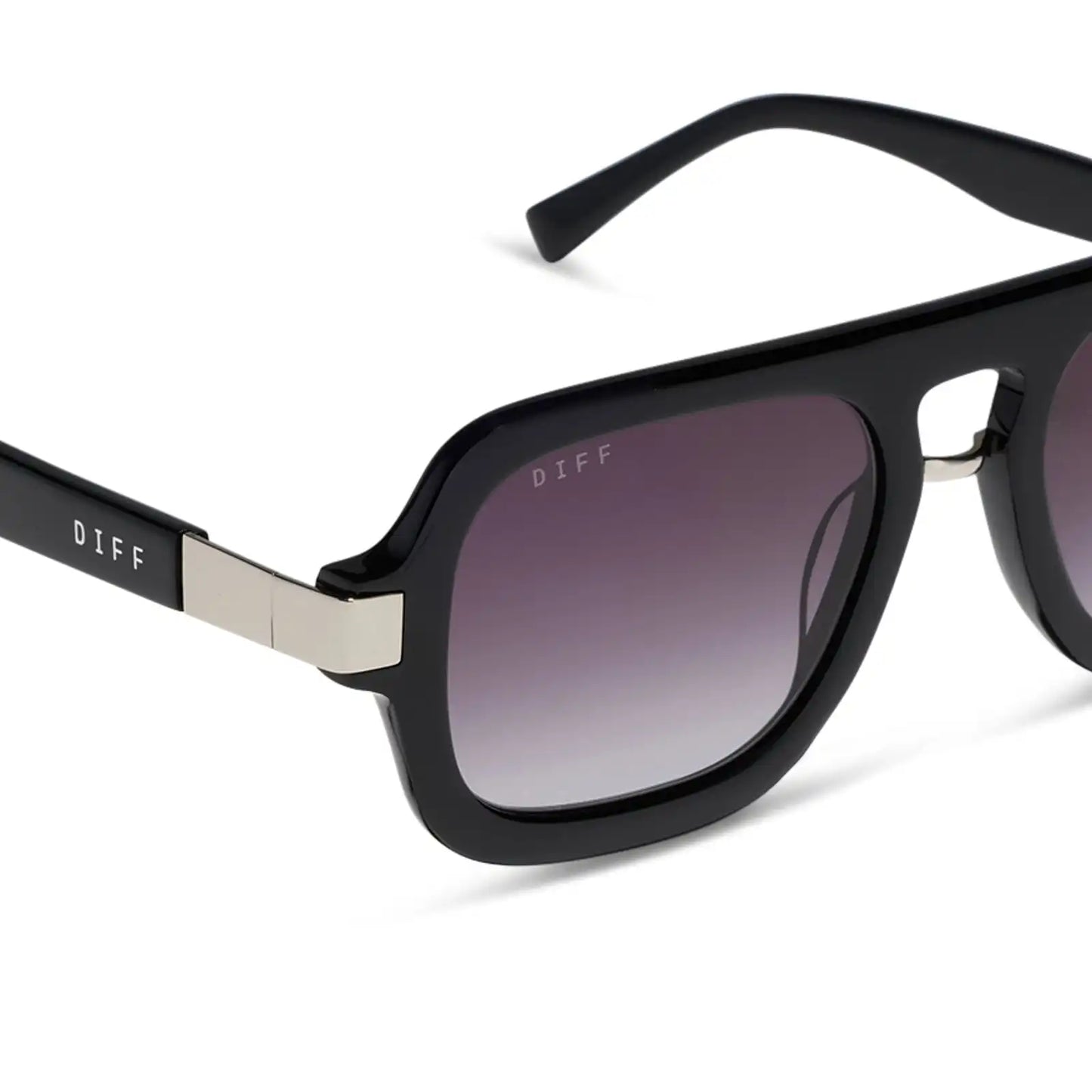 NAOMI - BLACK + GREY GRADIENT SUNGLASSES